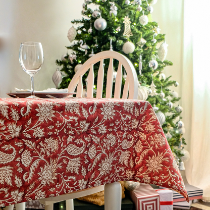 All Over Red Tablecloth