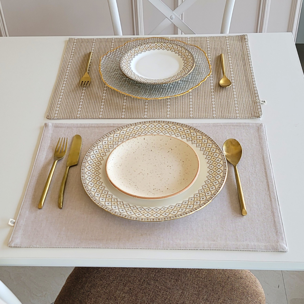 Woven Desert Sand Placemats