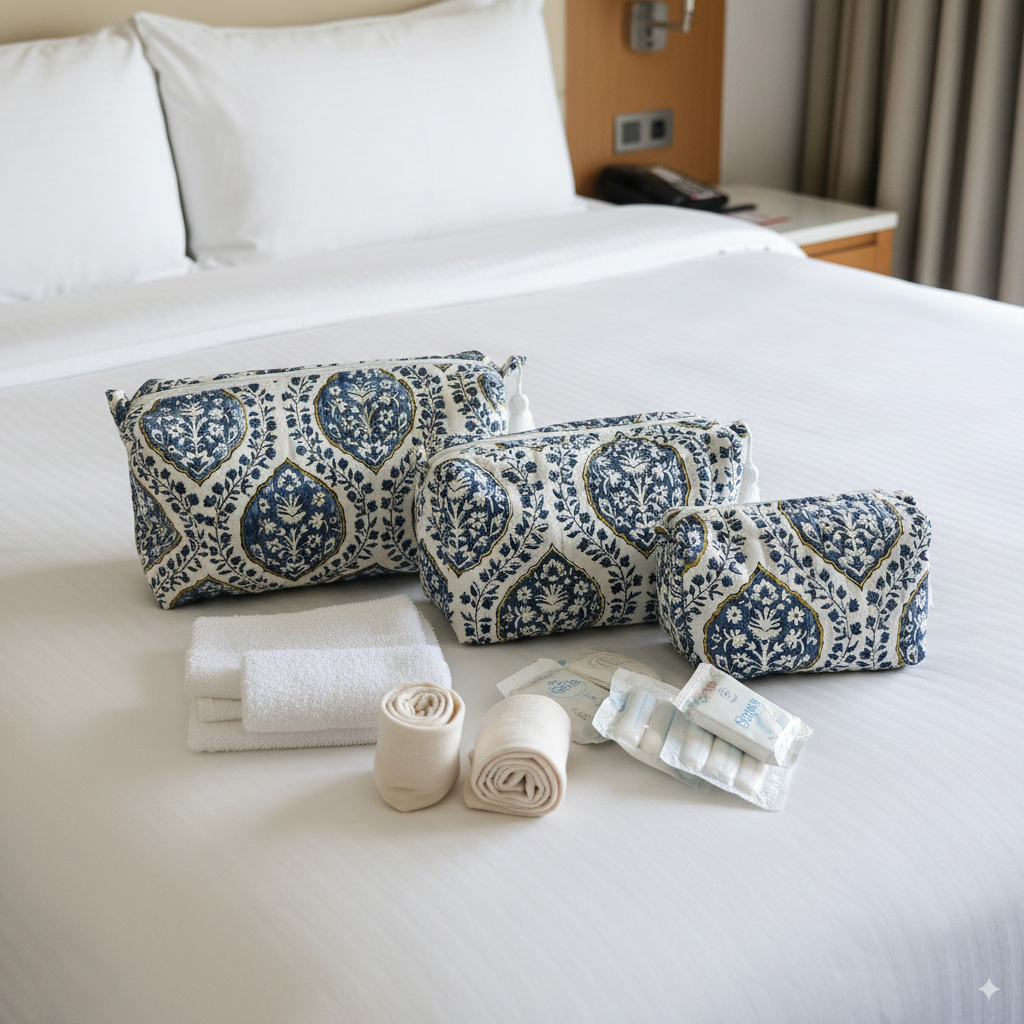 Quilted Pouches - Morning Dew