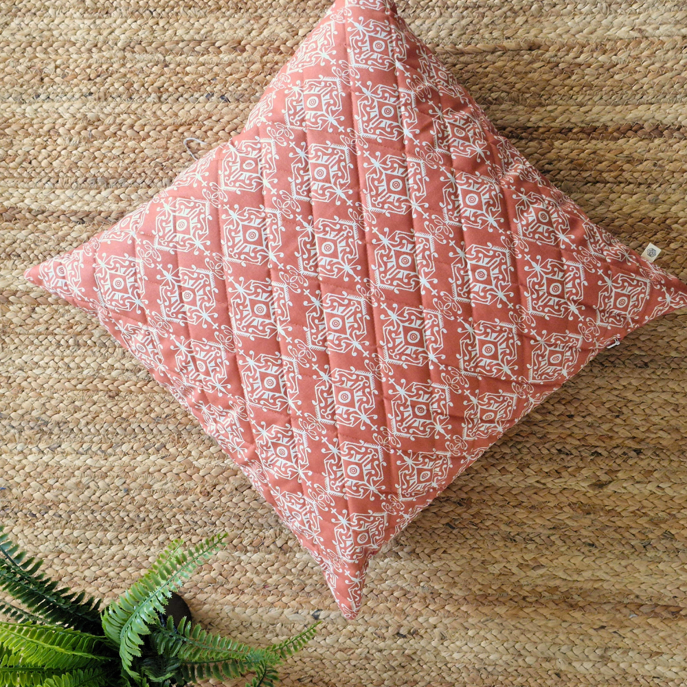 Agra Red Cushion Cover