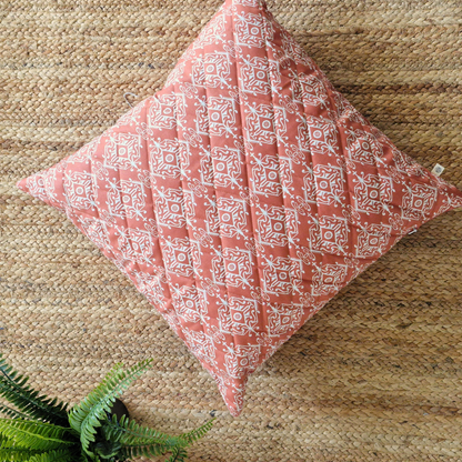 Agra Red Cushion Cover