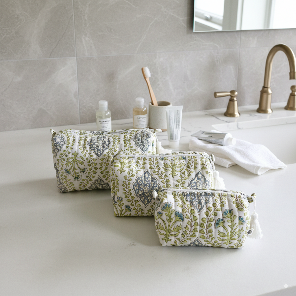 Quilted Pouches - Riverside