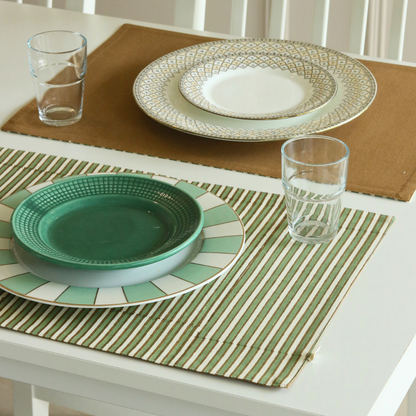 Sage Mirage & Tan Placemats