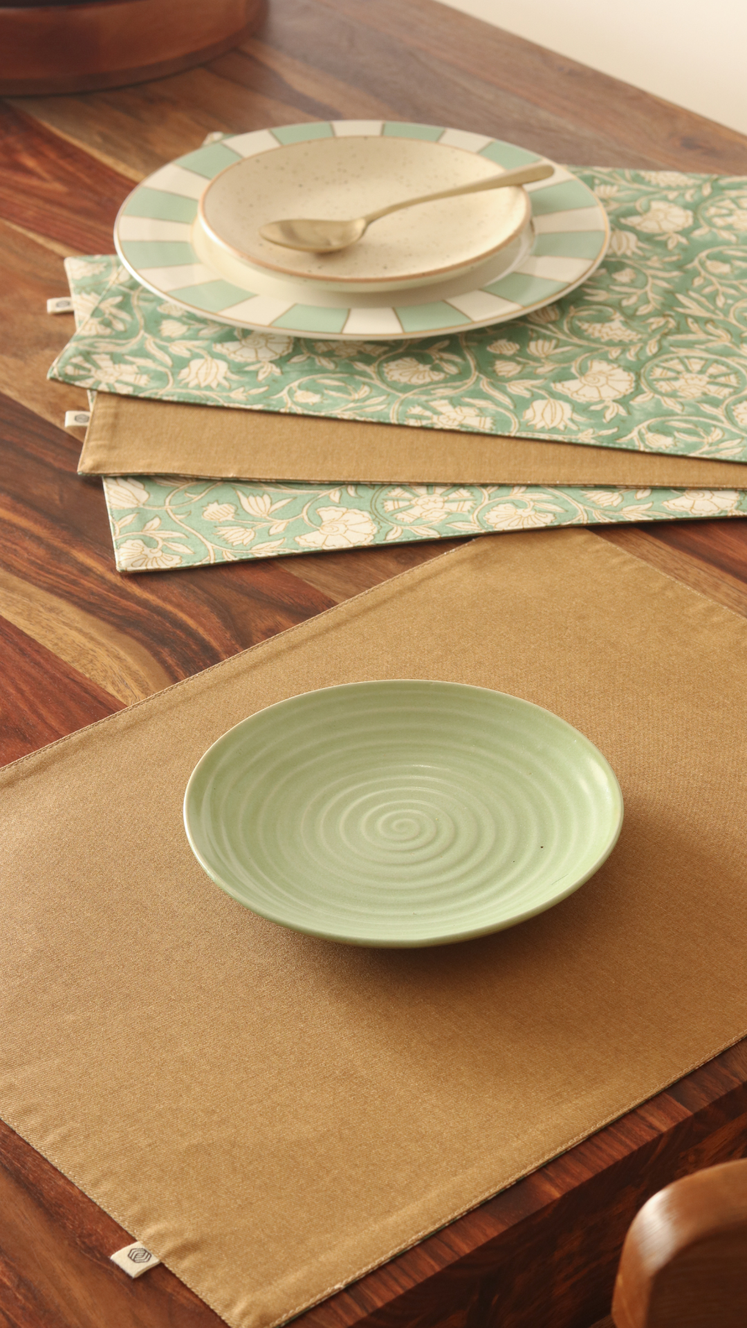 Forest Pine & Tan Placemats