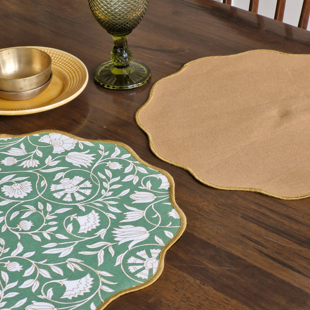 Forest Pine & Tan Placemats