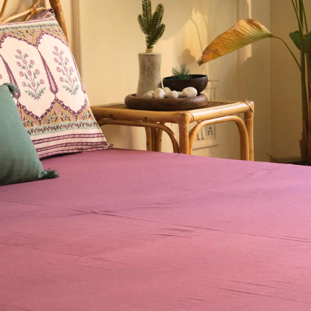 Solid Mauve Bedsheet