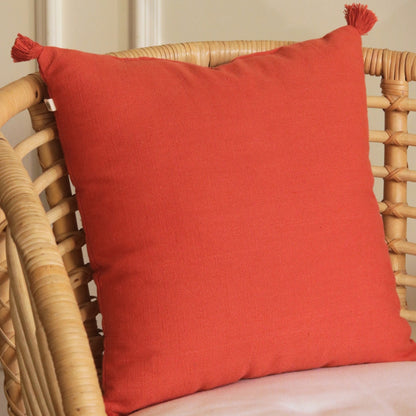 Rust Orange Cotton Cushion