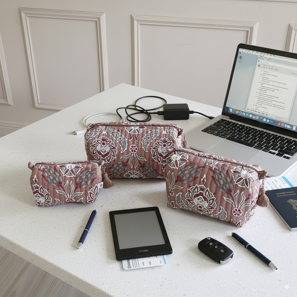 Quilted Pouches - Sweet Onion