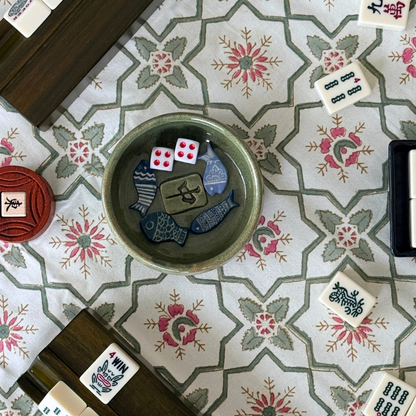 Persian Garden Mahjong Tablecloth