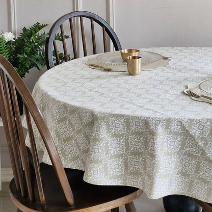 Dholpur Beige Tablecloth