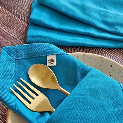 Blue - Cotton Table Napkins
