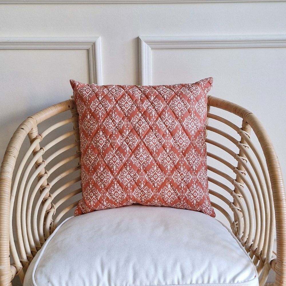 Agra Red Cushion Cover