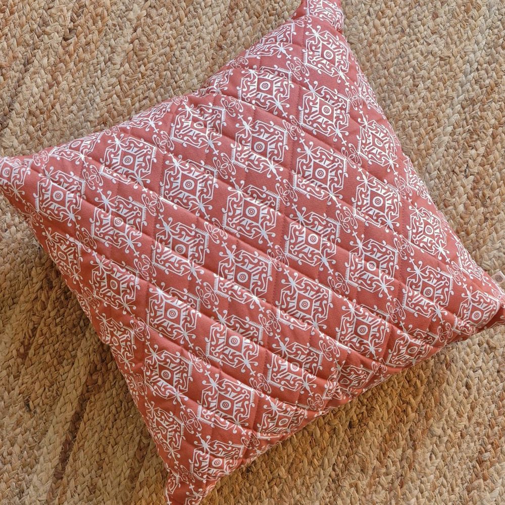 Agra Red Cushion Cover