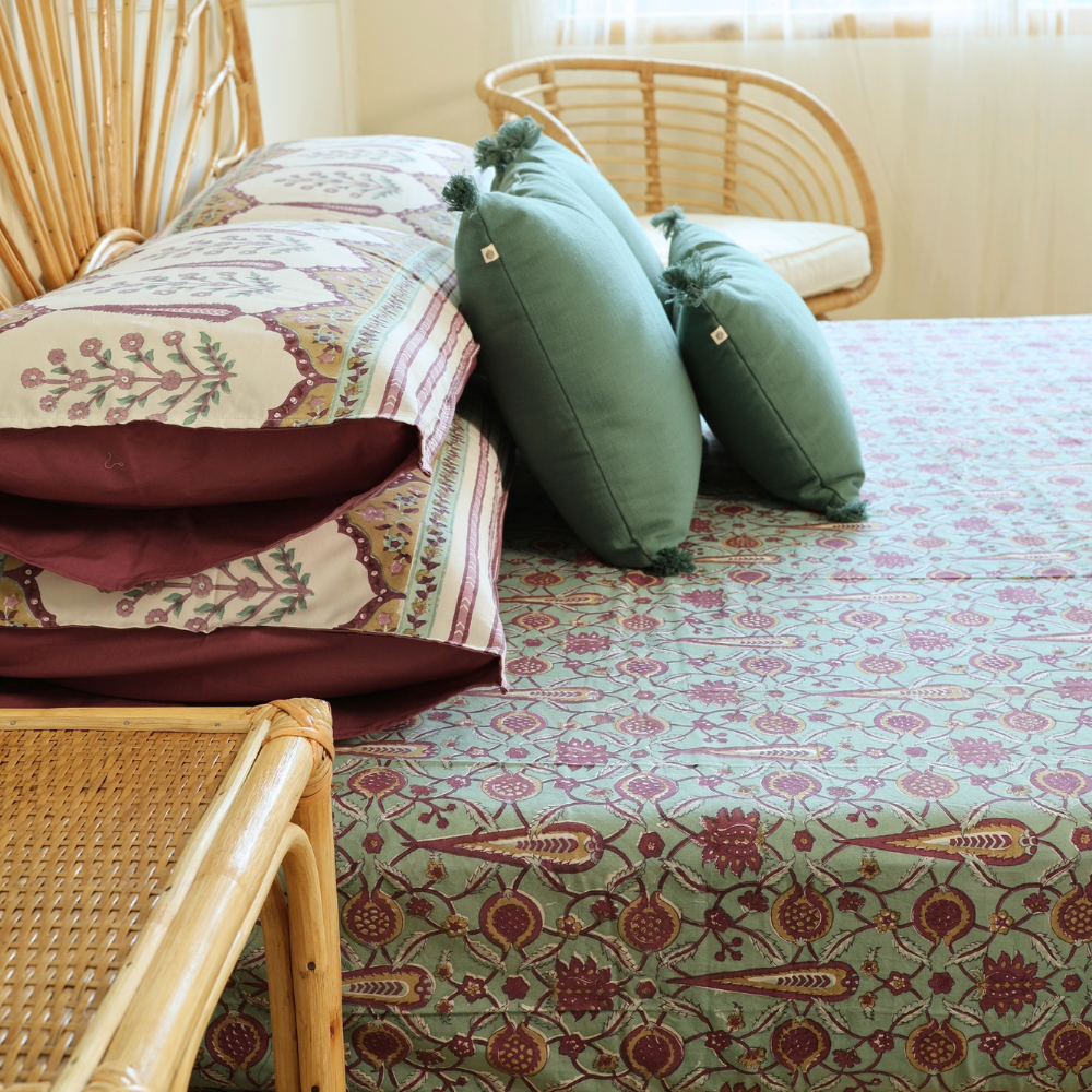 Rosewater & Chestnut Bedsheet