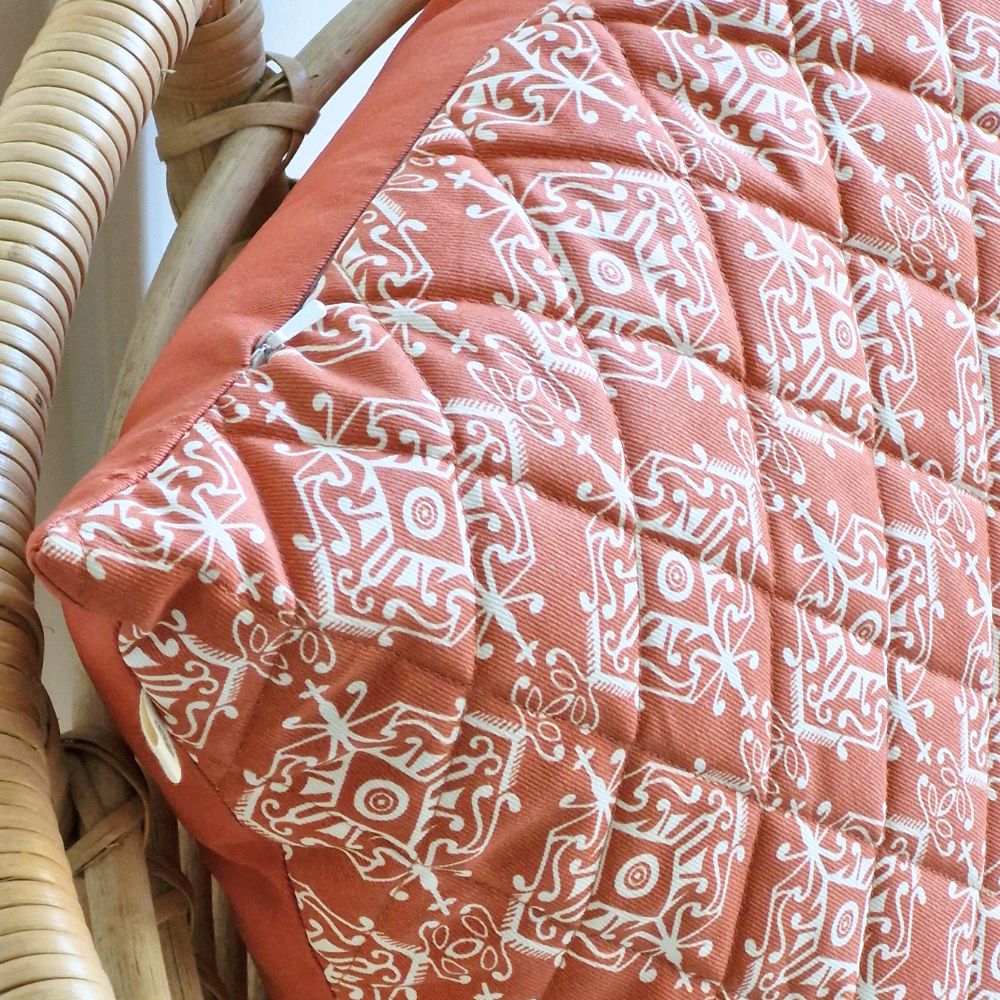 Agra Red Cushion Cover