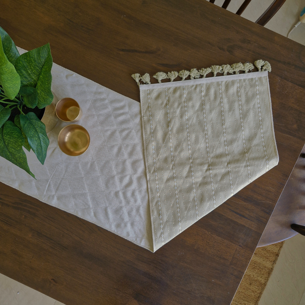 Wipeable & Reversible Cotton Table Runners | The Yard House