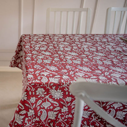 All Over Red Tablecloth