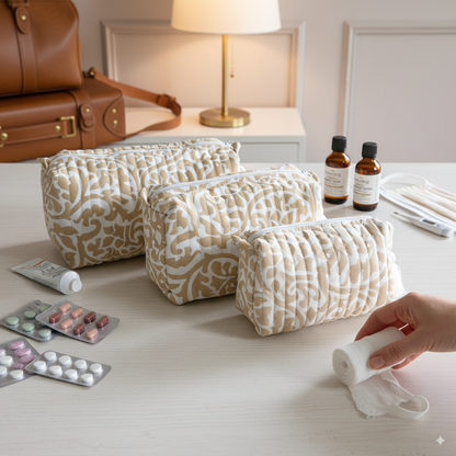Quilted Pouches - Dance in the Dunes