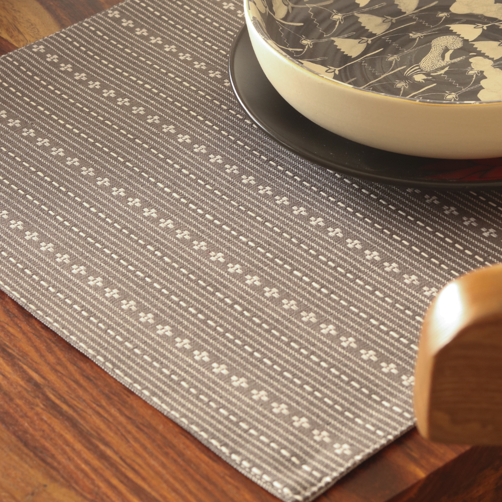 Woven Winter Grey Placemats