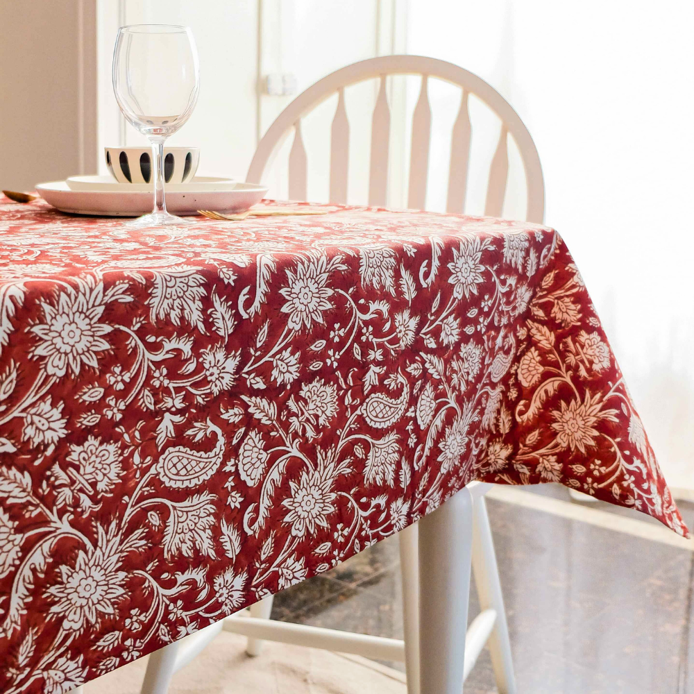 All Over Red Tablecloth