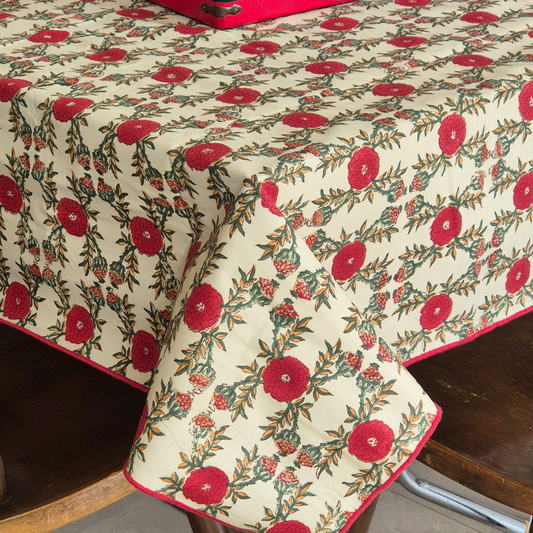 Field of Poppies Mahjong Tablecloth