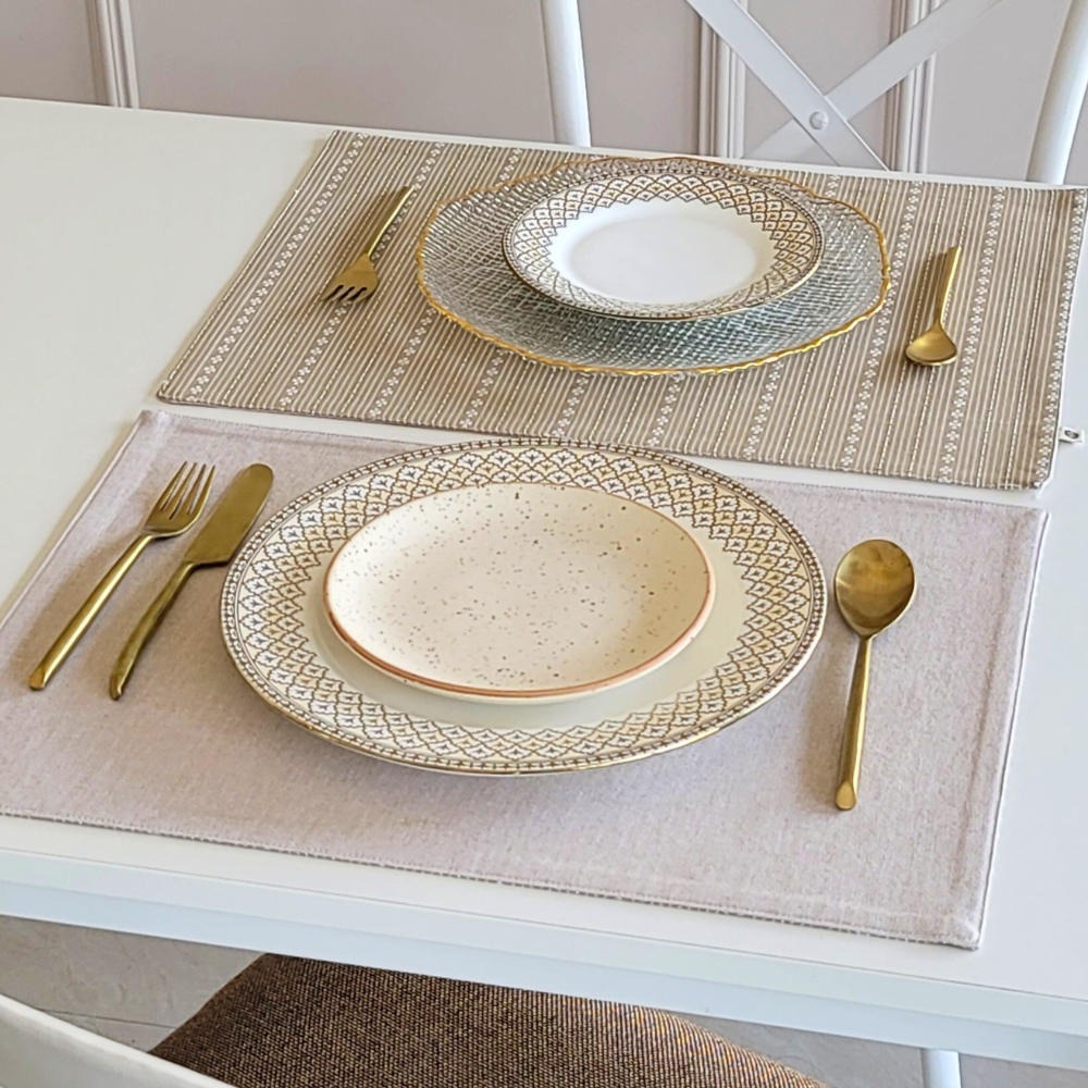 Woven Desert Sand Placemats