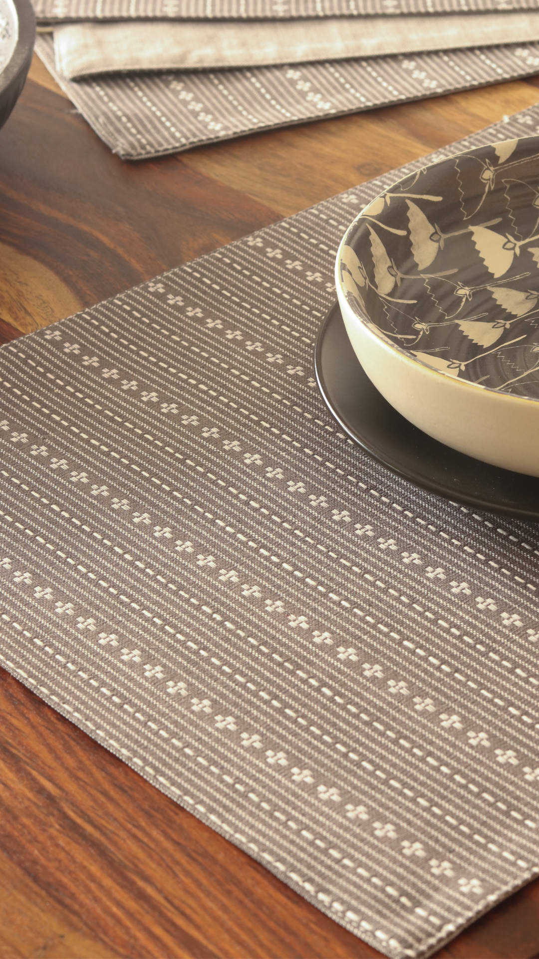 Woven Winter Grey Placemats