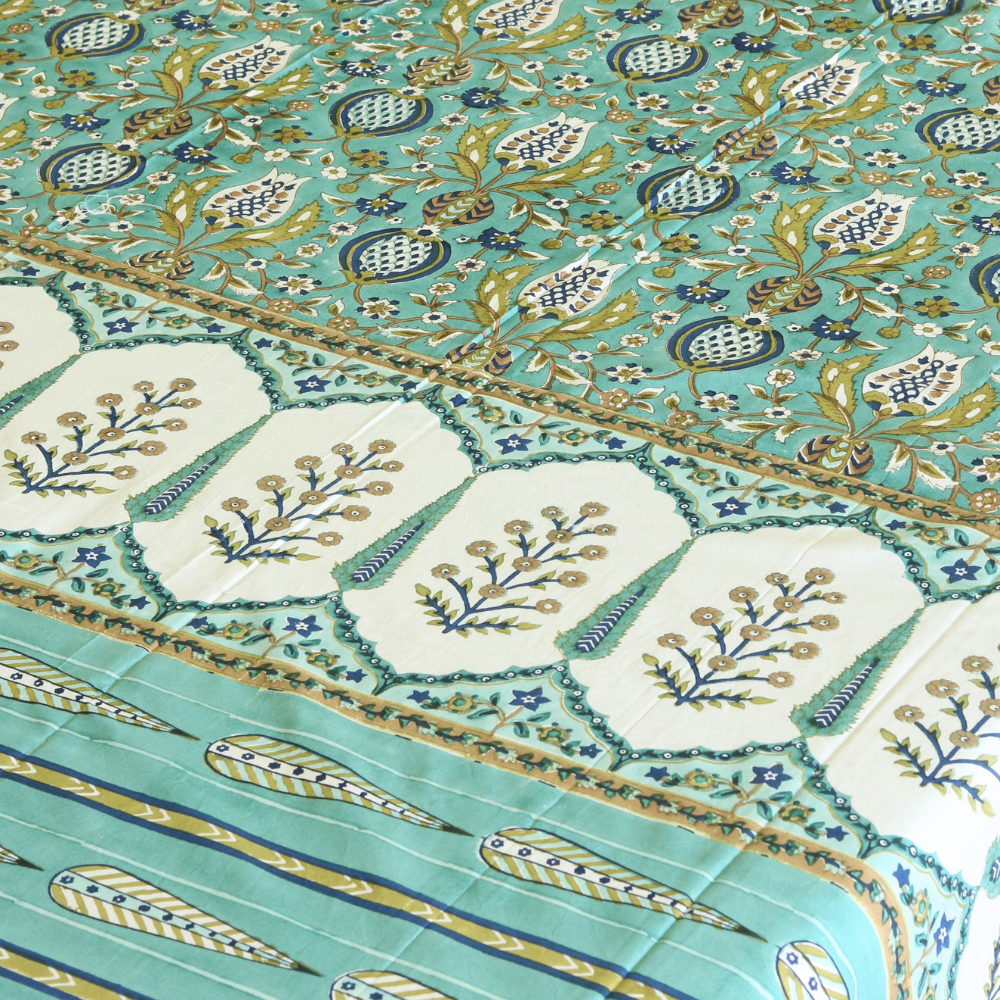 Fable In Teal Bedsheet