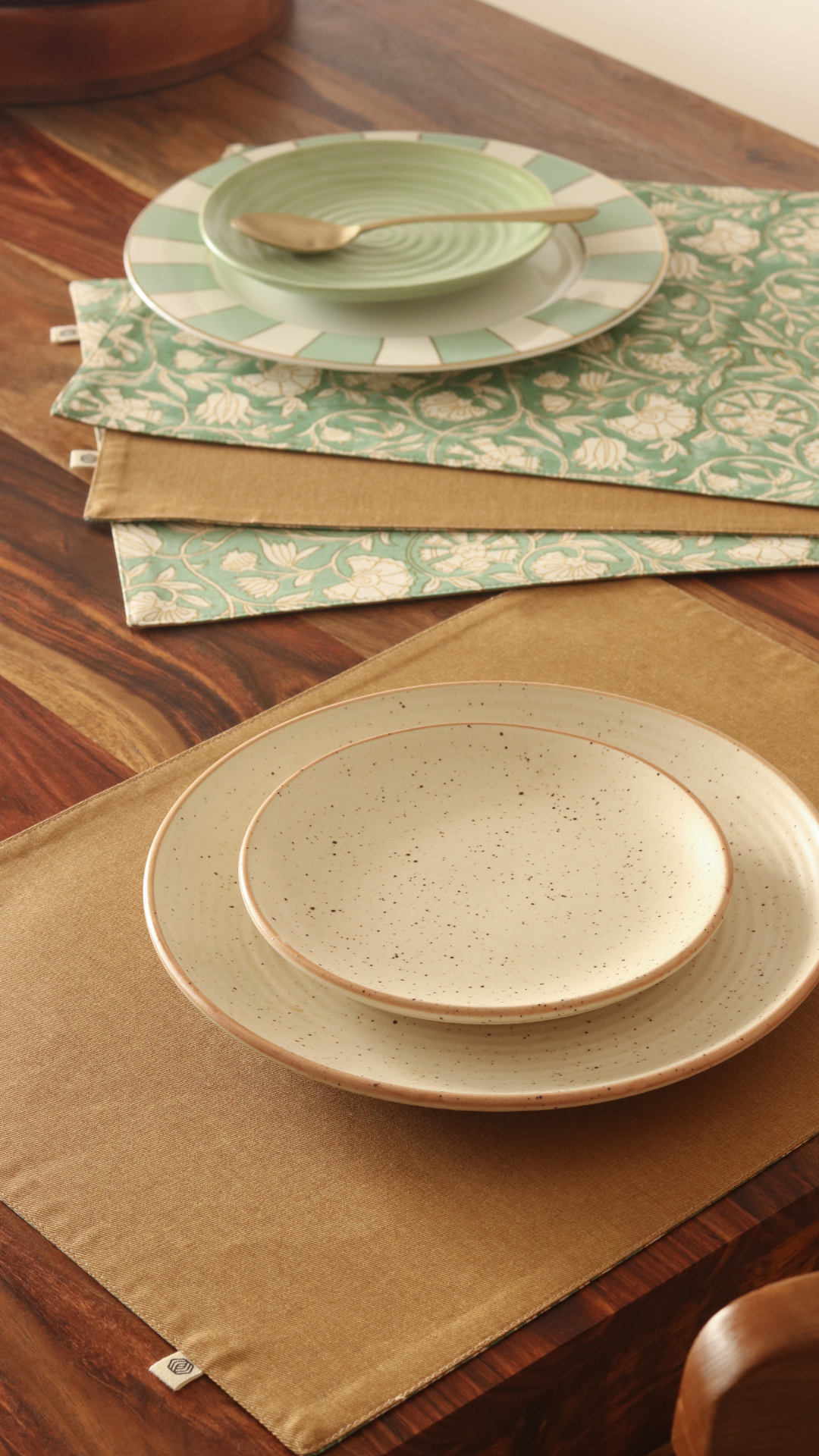 Forest Pine & Tan Placemats