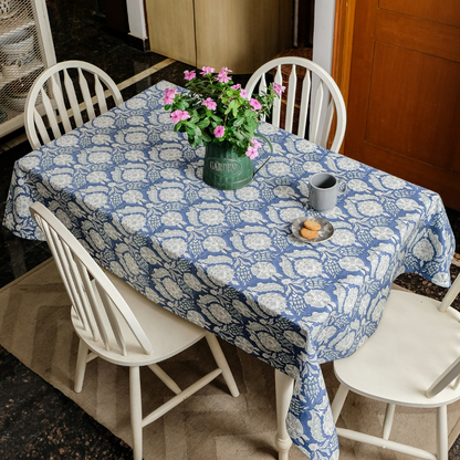 Stormy Skies Tablecloth Blue