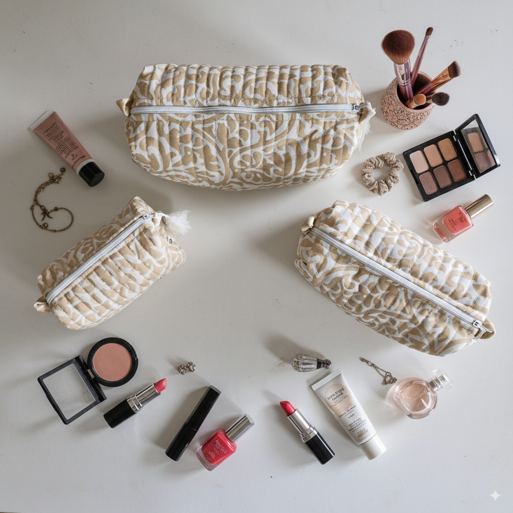 Quilted Pouches - Dance in the Dunes