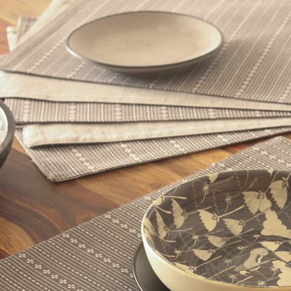 Woven Winter Grey Placemats