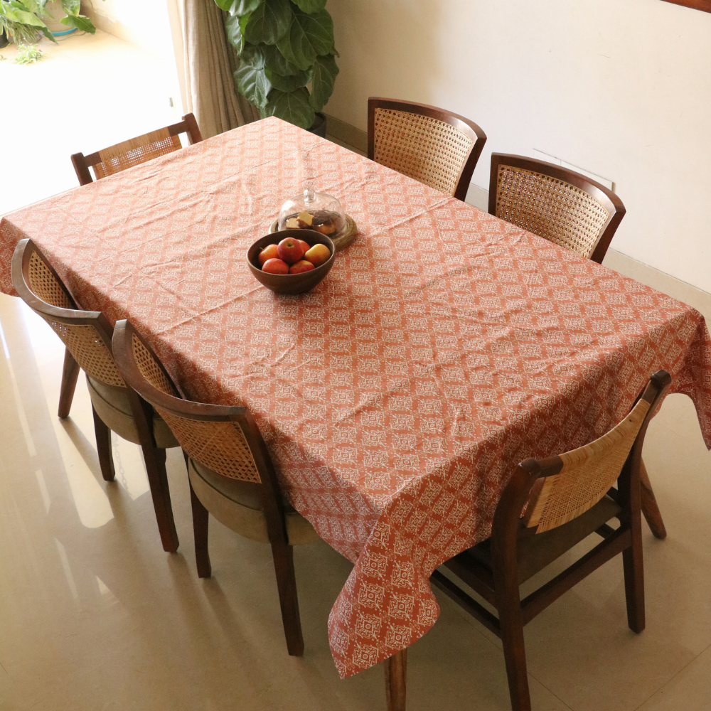 Agra Red Tablecloth