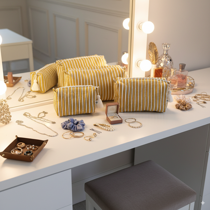 Quilted Pouches - Ochre Mirage