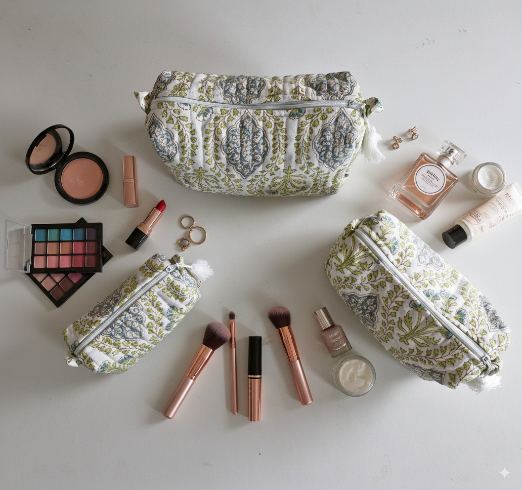 Quilted Pouches - Riverside