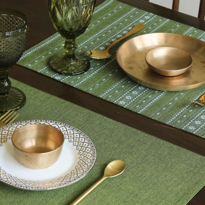 Woven Moss Green Placemats