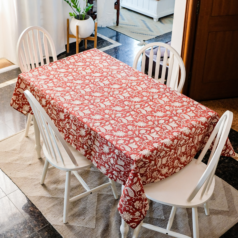 All Over Red Tablecloth