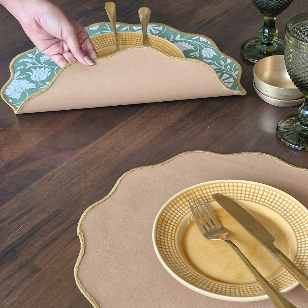Forest Pine & Tan Placemats