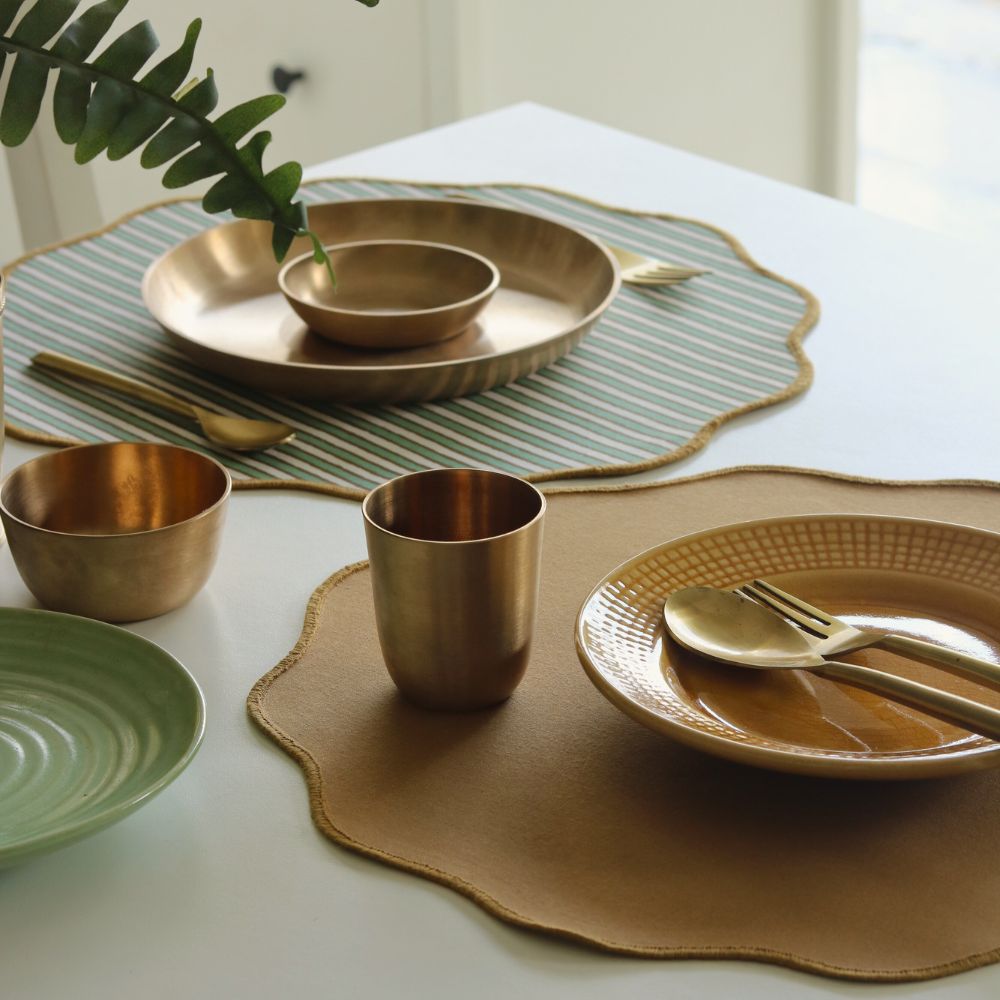 Sage Mirage & Tan Placemats