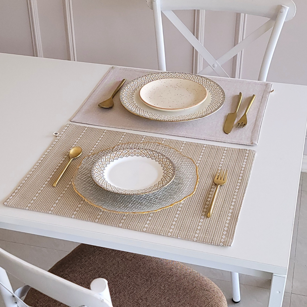 Woven Desert Sand Placemats