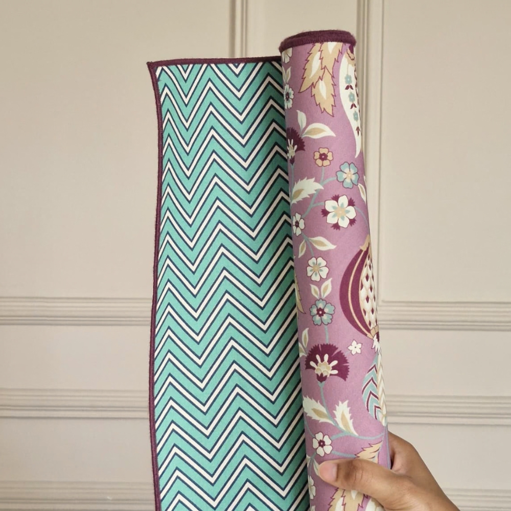 Rosewater & Teal Chevron Mahjong Mat