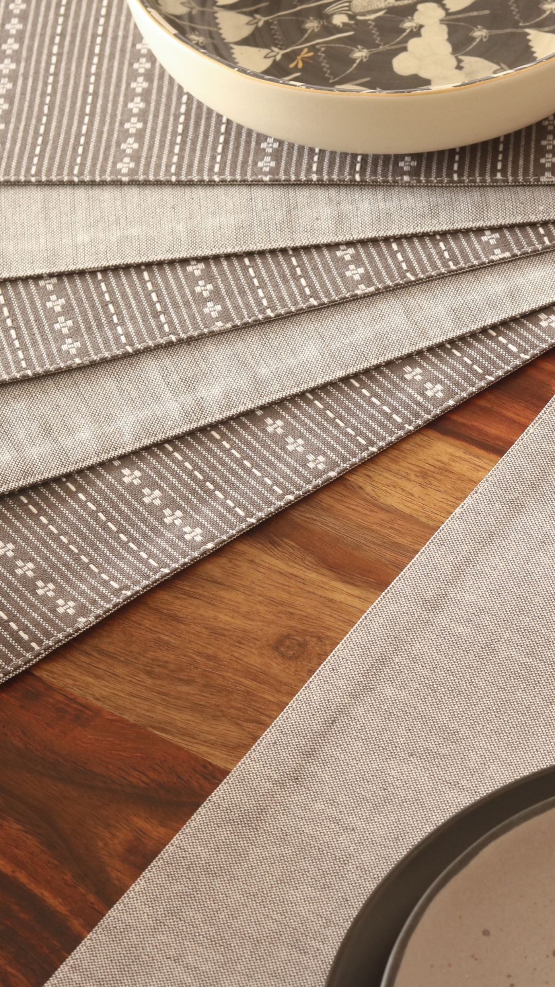 Woven Winter Grey Placemats