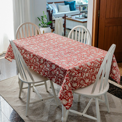 All Over Red Tablecloth