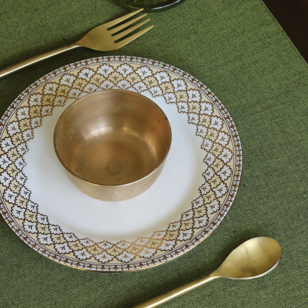 Woven Moss Green Placemats