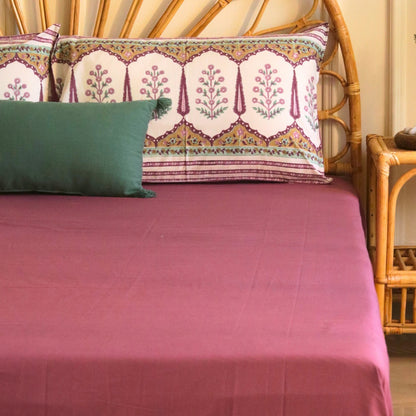 Solid Mauve Bedsheet