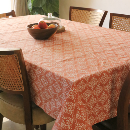 Agra Red Tablecloth