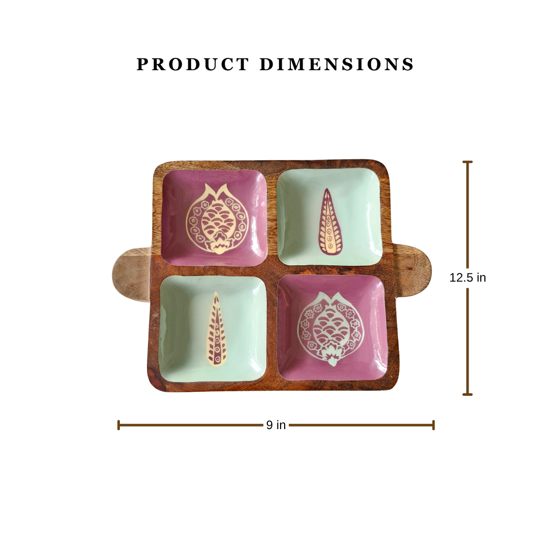 Rosewater & Chestnut Wooden Platter