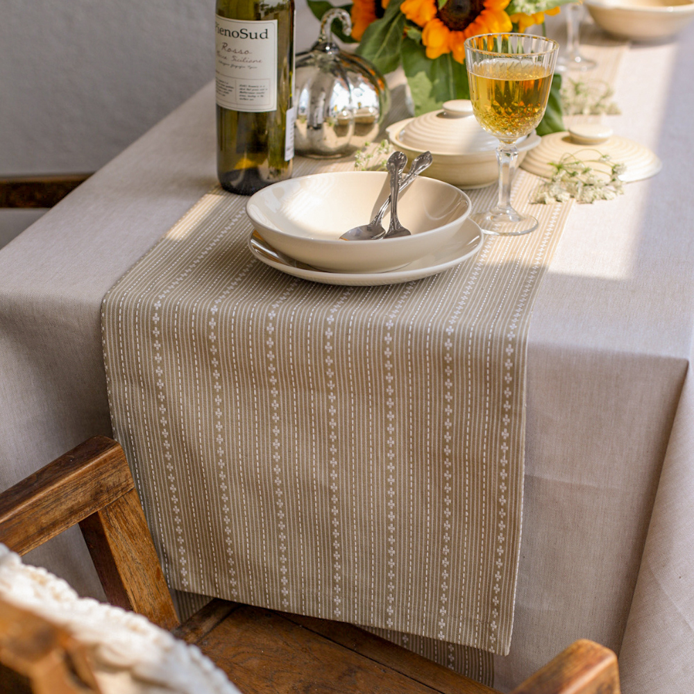 Woven Desert Sand Tablecloth