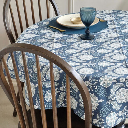 Stormy Skies Tablecloth Blue