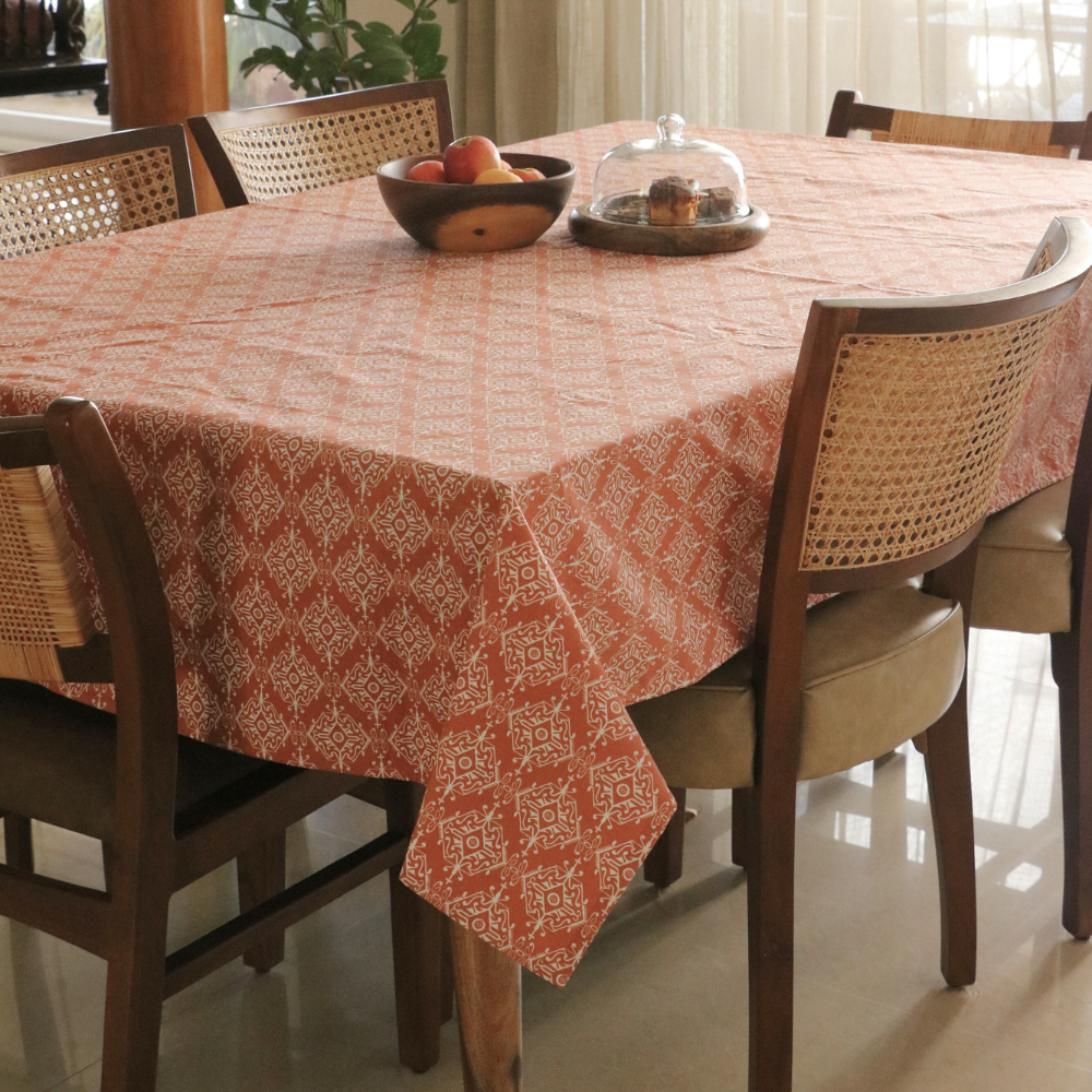 Agra Red Tablecloth